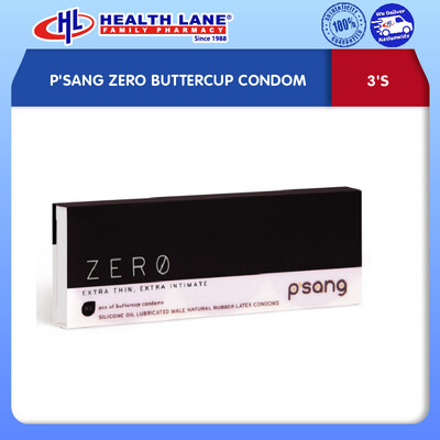 P'SANG ZERO BUTTERCUP CONDOM 3'S